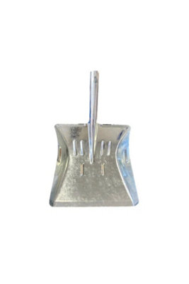 9 Inch Hand Coal Shovel Silver Metal For Fireplace Ash Cleaning from B&Q