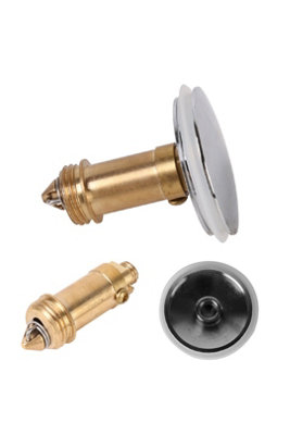  - Copper 38mm Pop Up Basin Sink Drain Stopper Push Button