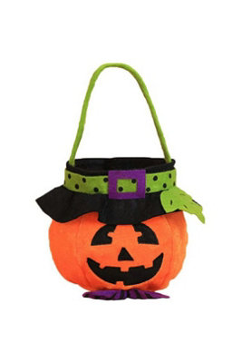  - Pumpkin Halloween Candy Tote Bags Sweet Treat Goody Bags Children