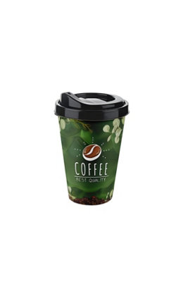  - Ttz 400Ml Reusable Travel Coffee Cup Plastic Assorted Designs