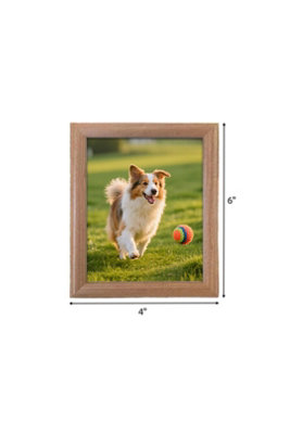  - Rustic Wooden Picture Frame For 4X6 Photo Assorted Color