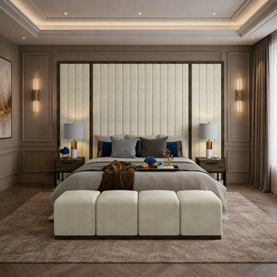  - Bagby Line Cream Wallboard Bed