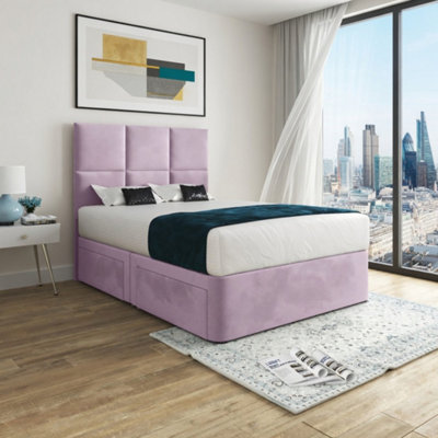  - Ixworth Upholserted Floorstanding Headboard Pink Designer Bed Frame