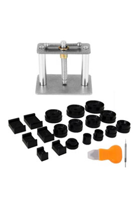 Watch Back Press Tool Kit 21Pcs Fitting Dies Case Repair
