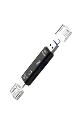  - 3In1 Usb 3.0 Type C Micro Usb Sd Tf Card Reader Otg Adapter Black