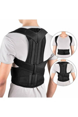 Neoprene Posture Corrector Corset Back Lumbar Brace Shoulder from B&Q