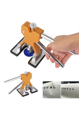 Paintless Car Dent Repair Kit Double Pole Puller Tabs 18