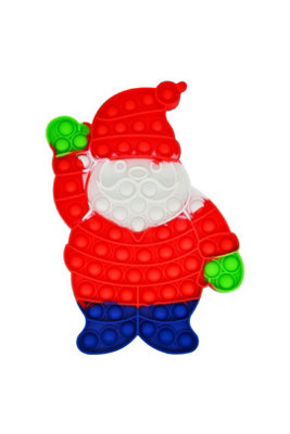 Red Santa Claus Pop It Fidget Toy Loud Quiet Side Silicone from B&Q