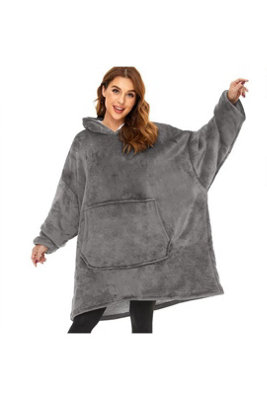 Oversized Usb Heated Hoodie Blanket Wearable 3 Heat Settings