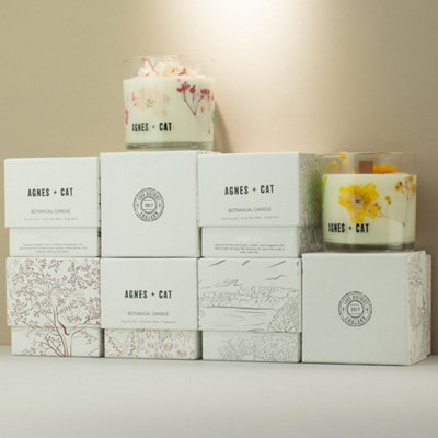 Agnes And Cat Botanical Soy Wax Candle Fellberry 350G from B&Q