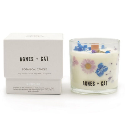 Agnes And Cat Botanical Soy Wax Candle Moorland 350G from B&Q