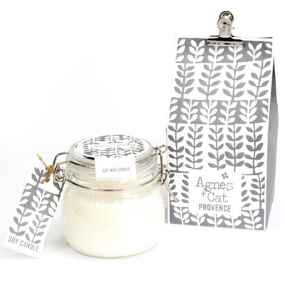 Agnes And Cat Kilner Jar Candle Provence Soft Floral from B&Q