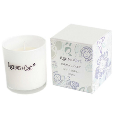 Kdmk Agnes And Cat Parma Violet Sweet Soy Votive Candle - White - Image 3
