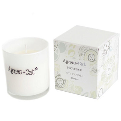 Kdmd Unisex White Agnes & Cat Provence Soy Votive Candle With Floral Notes In - Image 3