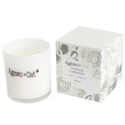 Kdmk Agnes And Cat Vintage Gardenia Soy Votive Candle With Lid - White - Image 3