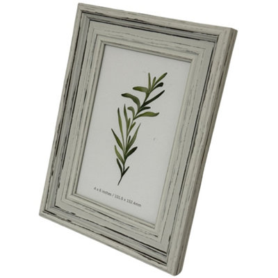  - Alba 4X6 Photo Frame Warm Cream Soft White Finish