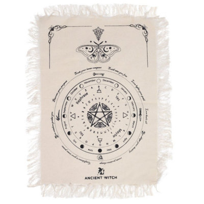  - Ancient Witch Mystic Moth Pendulum Divination Cloth