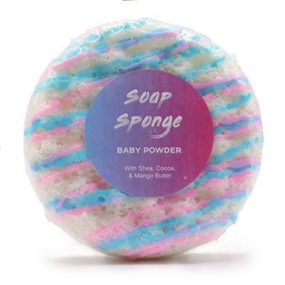  - Baby Powder Soap Sponge With Shea Butter And Cocoa Butter