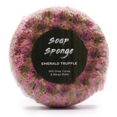 Butter Bubble Soap Sponge Emerald Truffle Creamy Lather from B&Q