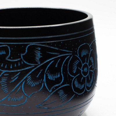 Magic Mushroom Cauldron Singing Bowl Blue 15Cm from B&Q