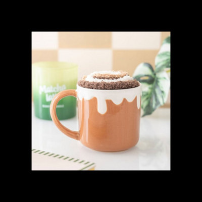 Cinnamon Roll Cozy Mug And Plush Socks Set from B&Q