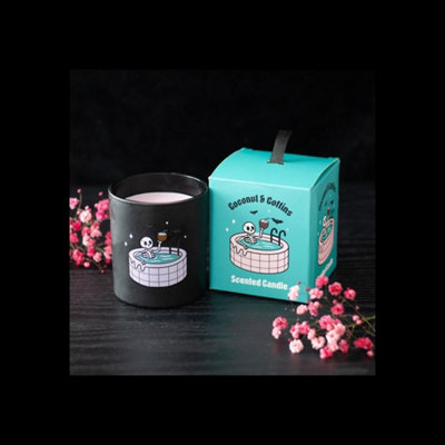 Coconut Coffins Scented Candle With Tropical Dark Mystery from B&Q