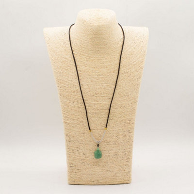 Jade Turtle Gemstone Pendant Necklace With Adjustable Cord