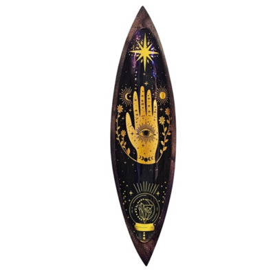 Hamsa Enamel Incense Bowl Mango Wood Ash Catcher from B&Q