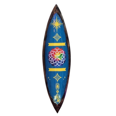 Mandala Enamel Incense Bowl Mango Wood For Incense Sticks from B&Q