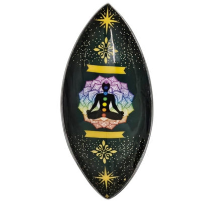 Lotus Buddha Chakra Enamel Incense Bowl Aluminum Ash Catcher from B&Q