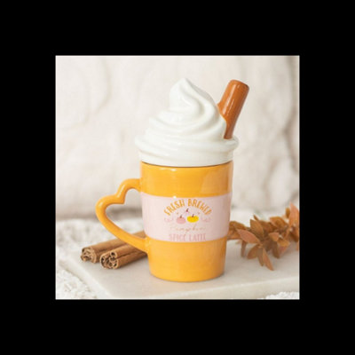  - Fresh Brewed Pumpkin Spice Latte Lidded Mug With Cream Lid