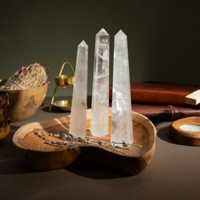  - Rock Crystal Six Face Obelisk Point 17Cm For Clarity Focus