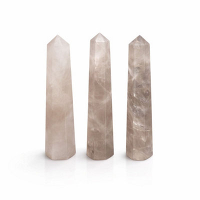 Kdmd Unisex Brown Smoky Quartz Six Face Obelisk Point Decorative Stone In 11Cm - Image 3