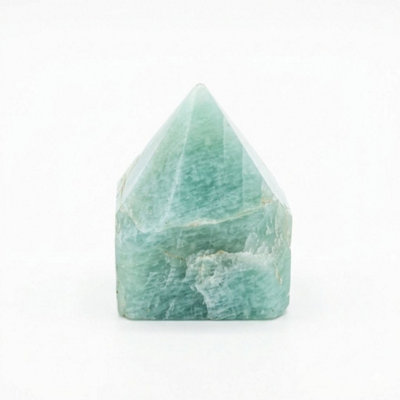 Kdmd Turquoise Indian Amazonite Top Polished Point Set In - Image 3