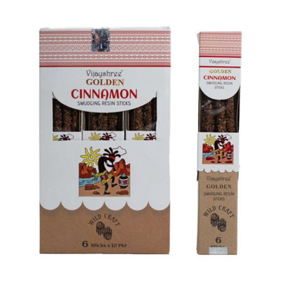 Golden Cinnamon Smudging Resin Incense Sticks 30G from B&Q