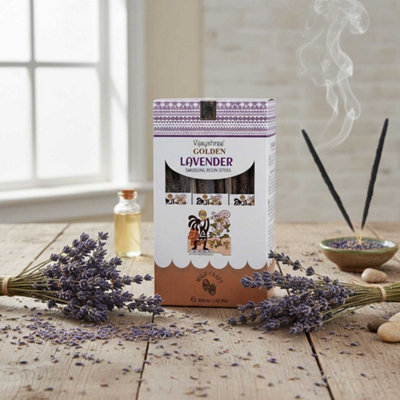 Golden Lavender Smudging Resin Incense Sticks 30G from B&Q