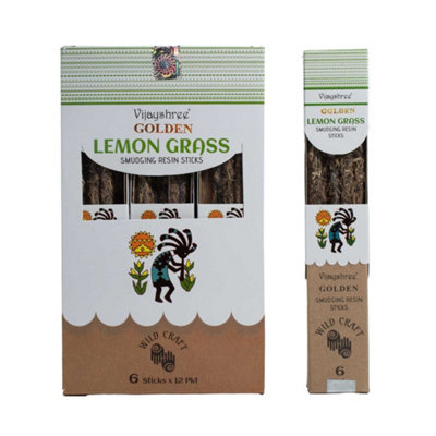 Golden Lemongrass Smudging Resin Stick Incense 30G from B&Q