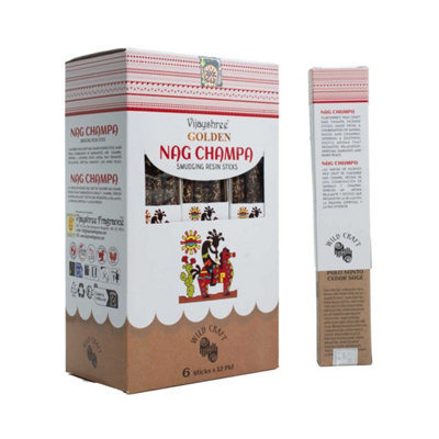 Golden Nag Champa Smudging Resin Incense Sticks 30G from B&Q