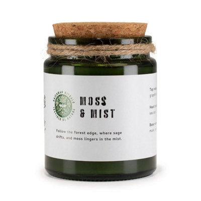 Greenman Woodwick Soy Candle Moss And Mist Glass Jar from B&Q