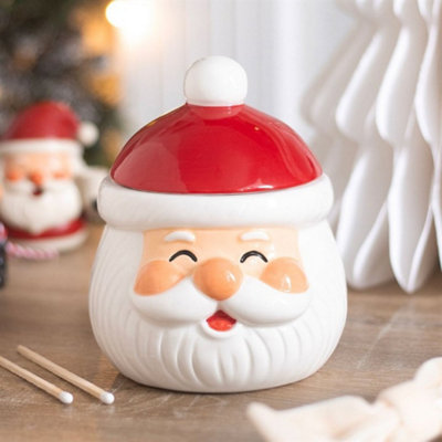  - Jolly Santa Christmas Oil Burner Wax Warmer Tealight