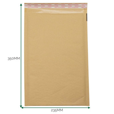 Large Kraft Padded Bubble Mailer Envelope 235X350 Plus 40mm