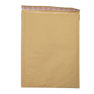 Kraft Padded Bubble Mailer 285X370 40mm Gusset Envelope from B&Q