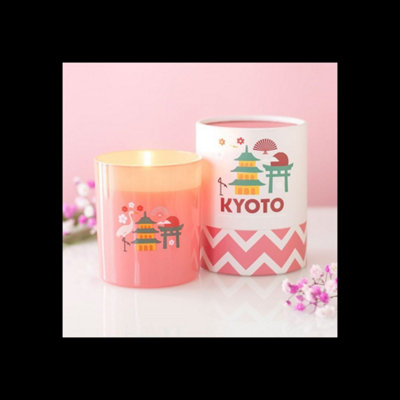 Kyoto Bamboo And Cherry Blossom Scented Candle from B&Q