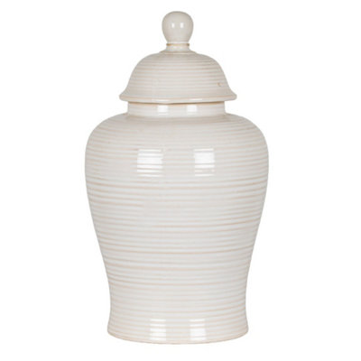  - Neva Lidded Ceramic Ginger Jar For Tea And Coffee Storage