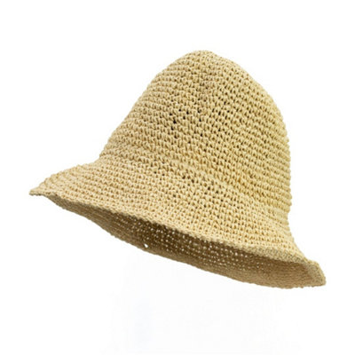  - Nomad Sari Woven Floppy Straw Sun Hat Natural Beige