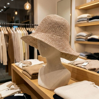  - Nomad Sari Floppy Straw Sun Hat In Rose Blush