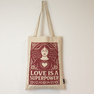  - Nomad Sari Iconic Toni Tote Bag Love Is A Super Power
