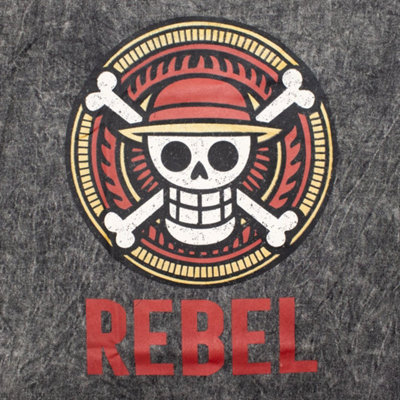  - Nomad Sari Rebel Stonewashed Cotton T Shirt Charcoal Small