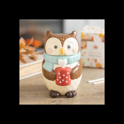  - Oliver Owl Ceramic Oil Burner For Fragrance Oil