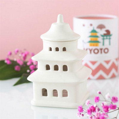 Pagoda Tealight Oil Burner And Wax Warmer For Home Fragrance from B&Q